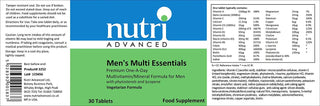 Multi Essentials for Men Multivitamin 30 tablets