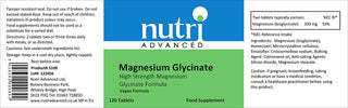 Magnesium Glycinate Tablets 120 tablets