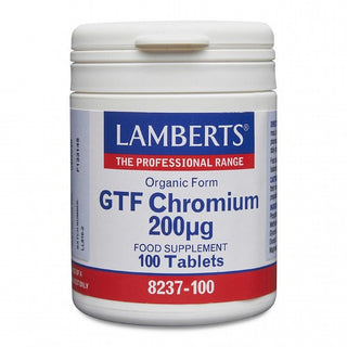 LAMBERTS GTF Chromium 200µg 100 tablets