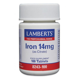 LAMBERTS Iron 14mg (as Citrate) 100 tablets