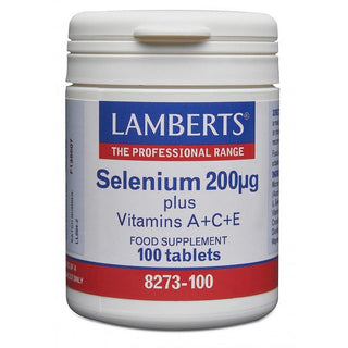 LAMBERTS Selenium 200µg + A + C + E 100 tablets