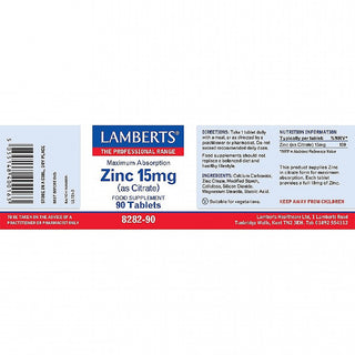 Zinc 15Mg (As Citrate) 90 capsules