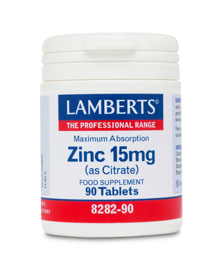 LAMBERTS Zinc 15Mg (As Citrate) 90 capsules