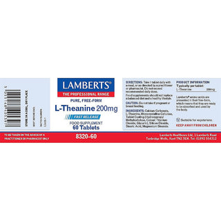 L-Theanine 200mg 60 tablets