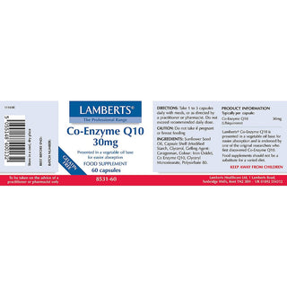 Co-Enzyme Q 10 30mg 60 capsules