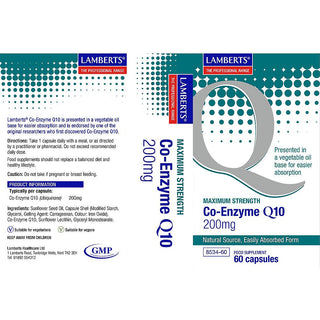 Co Enzyme Q 10 200mg 60 capsules