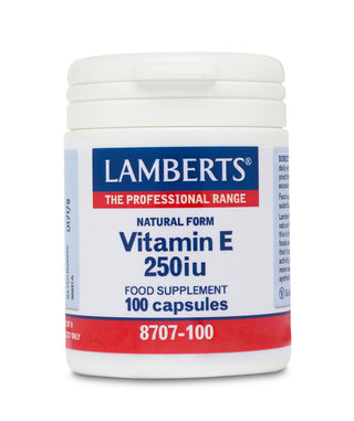 LAMBERTS Natural Vitamin E 250 I.U. 100 capsules