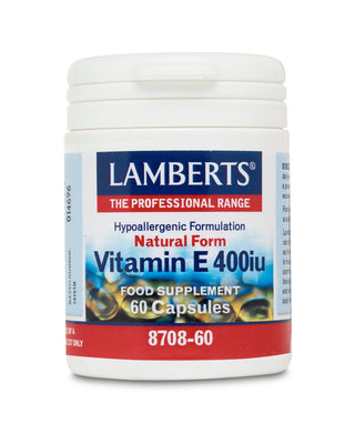 LAMBERTS Natural Vitamin E 400 I.U. 60 capsules