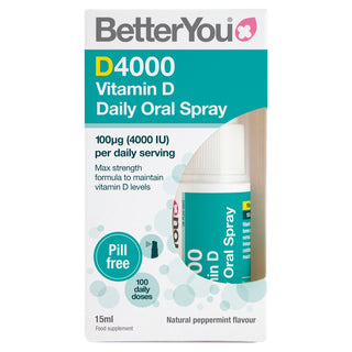 Vitamin D 4000 IU Daily Oral Spray Natural Peppermint Flavour 15ml