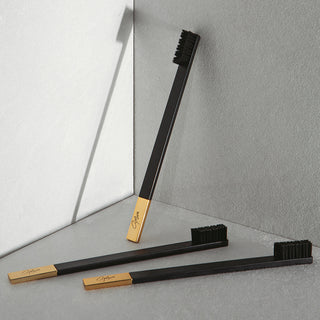 Slim Black Gold Soft Toothbrush