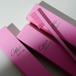 Slim Bubblegum Pink Silver Soft Toothbrush