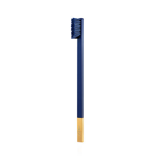 Slim Sapphire Blue Gold Medium Toothbrush