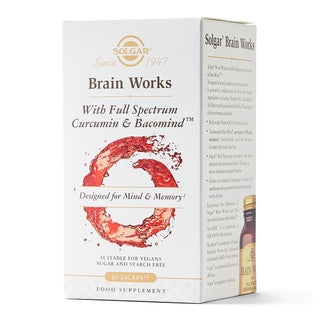 Brain Works with Full Spectrum Curcumin & Bacomind 60 capsules