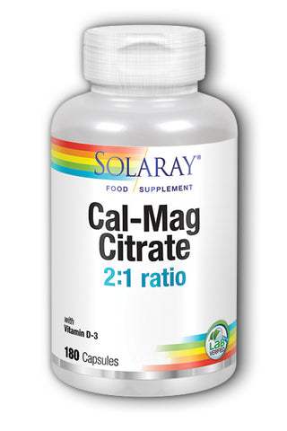 Cal Mag Citrate 2:1 With Vitamin D3 180 capsules