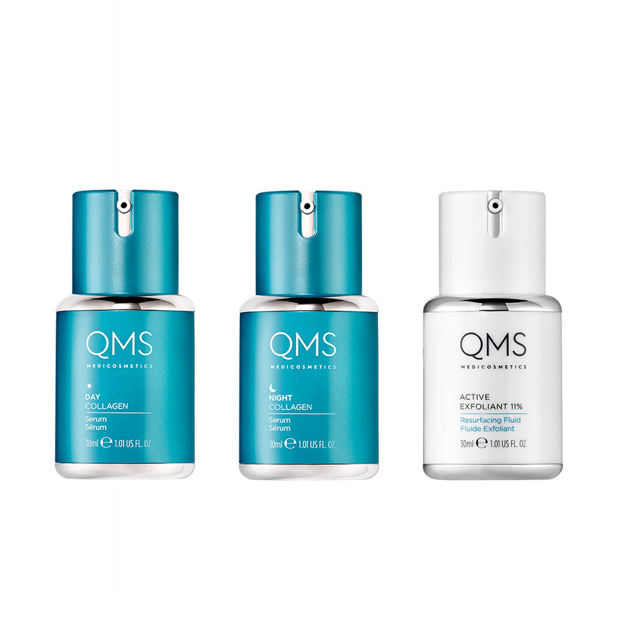 QMS MEDICOSMETICS Collagen System 3 Step Routine Set 90ml – John Bell ...