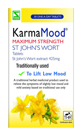 KARMAMOOD Maximum Strength St John`s Wort Extract 425mg 30 tablets
