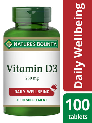 NATURE'S BOUNTY Vitamin D3 25 µg (1000 IU) Tablets 100 tablets