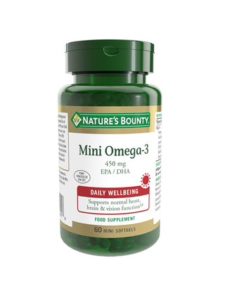 NATURE'S BOUNTY Mini Omega-3 450 mg EPA / DHA Mini Softgels 60 capsules