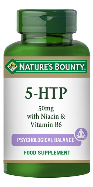 NATURE'S BOUNTY 5-HTP 50mg with Niacin and Vitamin B6 60 capsules