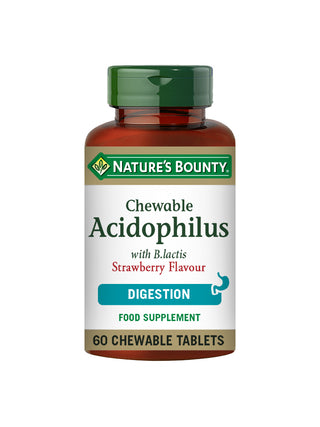 Chewable Acidophilus with B. lactis Strawberry Flavour Tablets 100 tablets