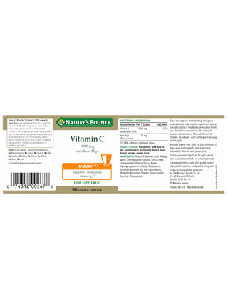 Vitamin C 1000 mg with Rose Hips 60 tablets