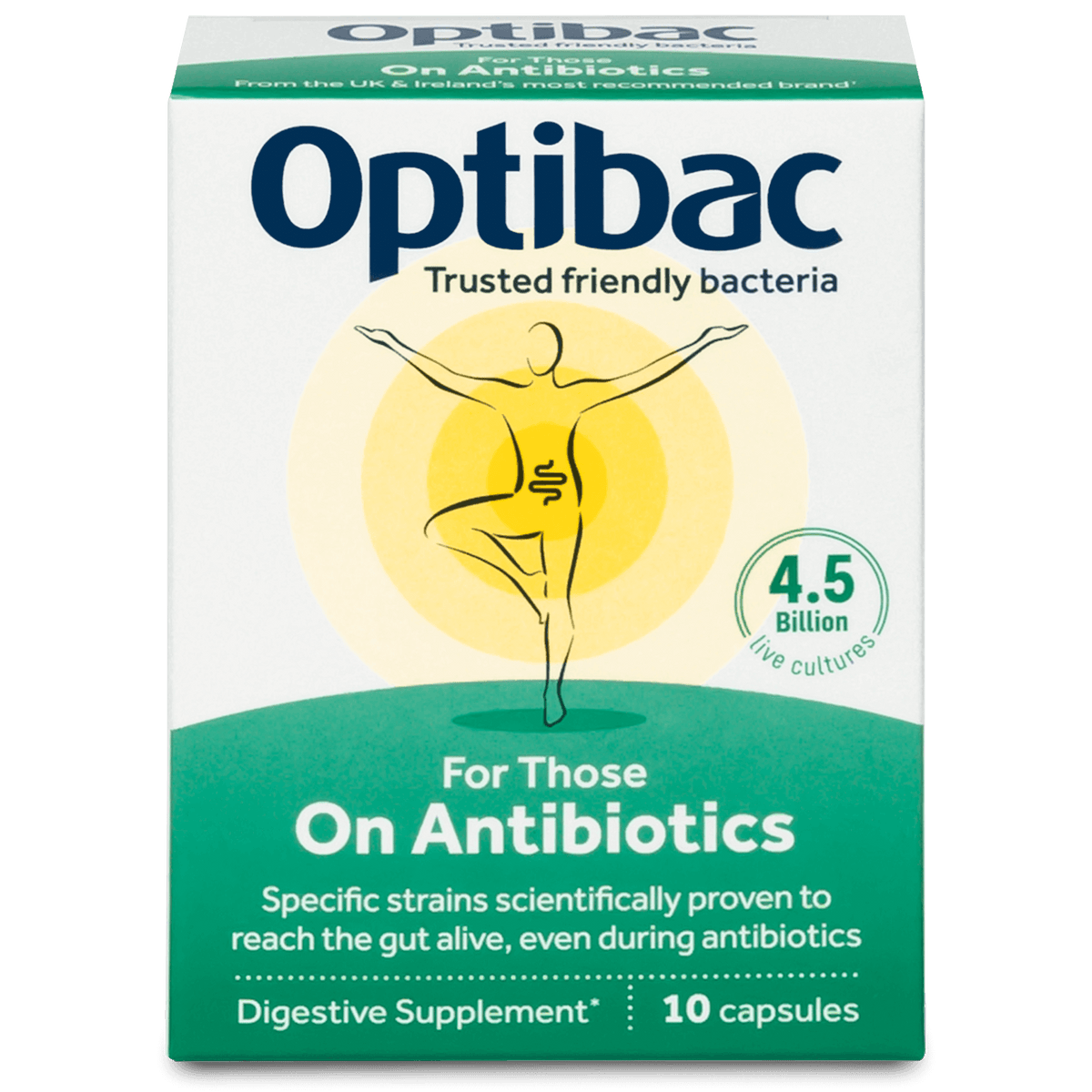 OPTIBAC PROBIOTICS For those on Antibiotics 10 capsules - John Bell ...