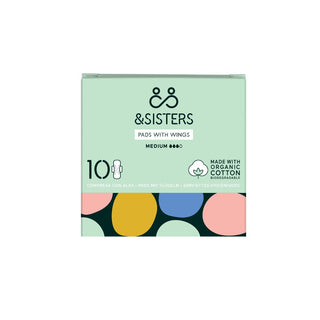 &SISTERS Pads With Wings-Medium Absorbency 10 units