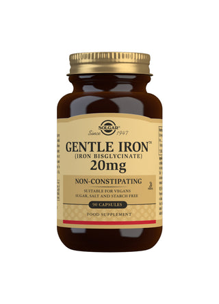 SOLGAR Gentle Iron (Iron Bisglycinate) 20mg 90 capsules