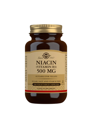 SOLGAR Niacin (Vitamin B3) 500 mg 100 capsules