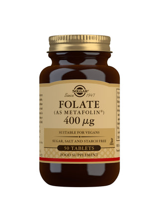 SOLGAR Folate (as Metafolin®) 400µg 50 tablets