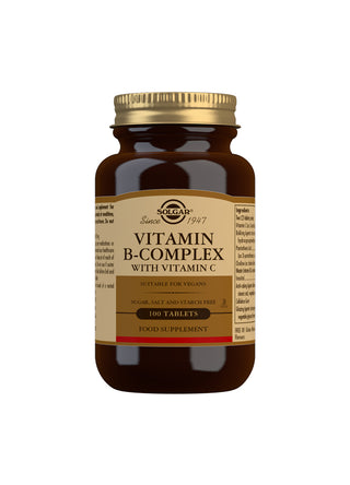 SOLGAR Vitamin B-Complex with Vitamin C Tablets 100 tablets