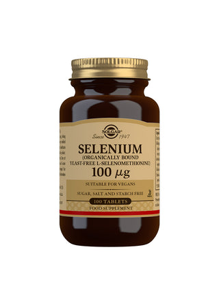 SOLGAR Selenium (Yeast-Free) 100µg Tablets 100 tablets