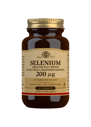 SOLGAR Selenium (Yeast-Free) 200µg Tablets 50 tablets