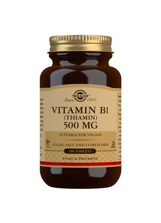 SOLGAR Vitamin B1 (Thiamin) 500mg 100 tablets