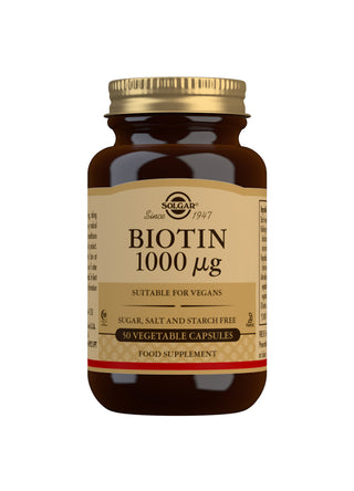 SOLGAR Biotin 1000µg 50 capsules