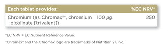 Chromium Picolinate 100µg 90 tablets