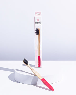 Pink Bamboo Toothbrush