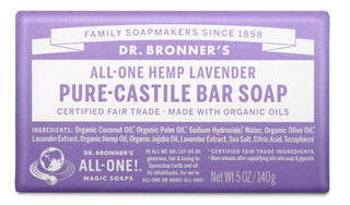 Pure-Castile Bar Soap - Lavender 140g
