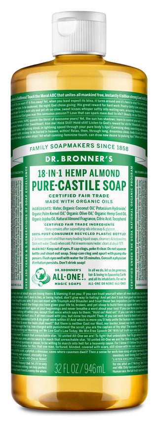Almond Pure Castile Liquid Soap 1 litre