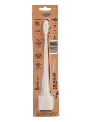Plastic Free Bio Toothbrush ™ Ivory Desert + Toothbrush Stand