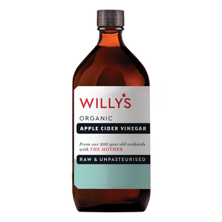 WILLY'S Organic Apple Cider Vinegar With 'The Mother' 1 litre