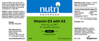 Vitamin D3 with K2 30ml