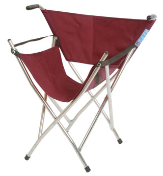 CLASSIC CANES Out & About Folding Chair Burgundy