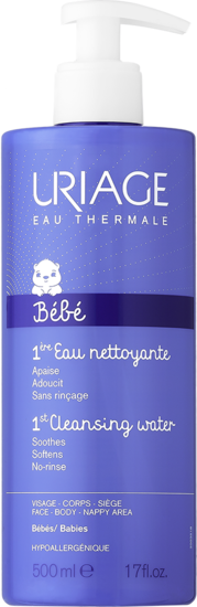 URIAGE BEBE 1ST NO RINSE CLEANSING WATER 500ML